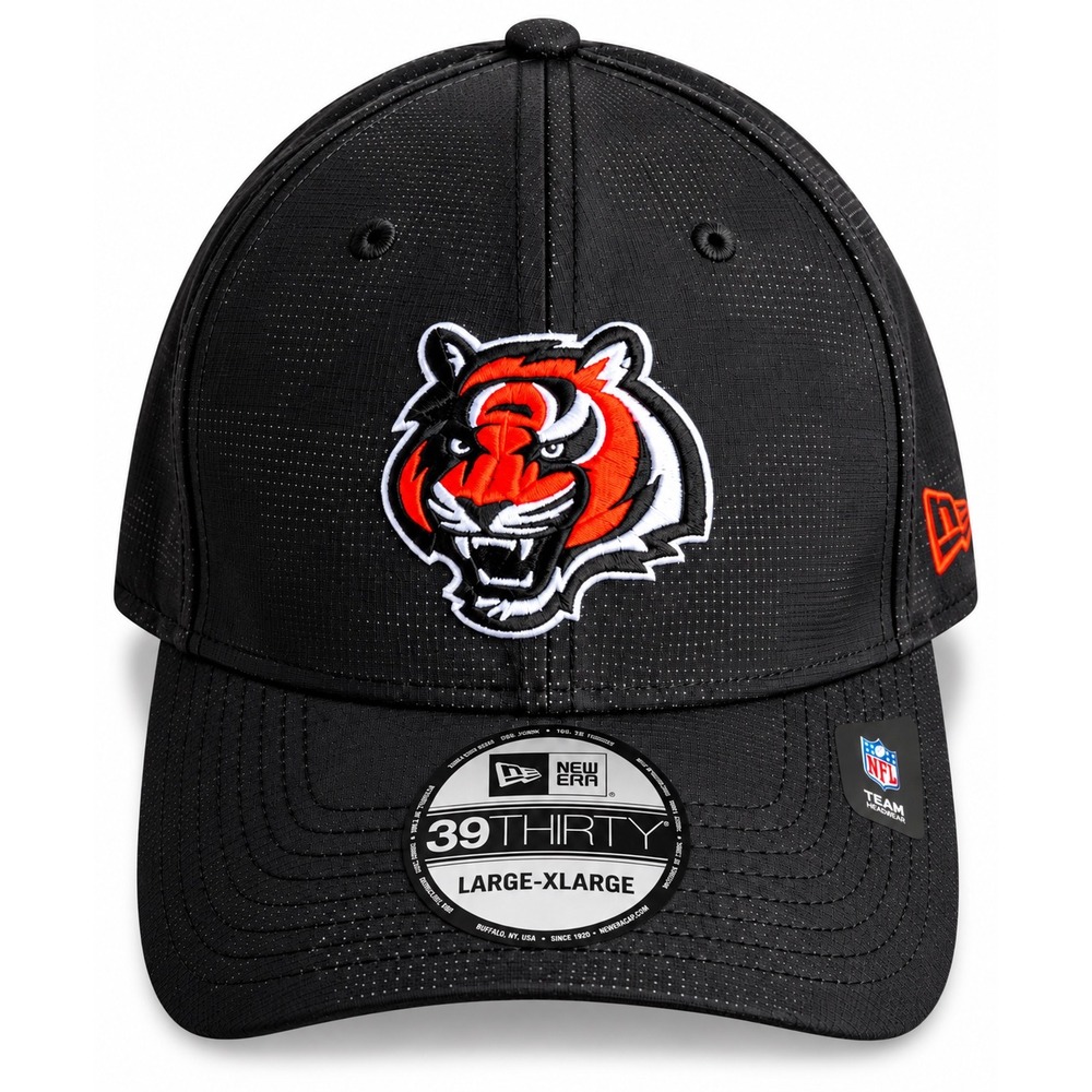 Cincinnati Bengals New Era 39THIRTY Tonal Camo Hat L/XL Black NFL Stretch Fit l